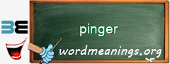 WordMeaning blackboard for pinger